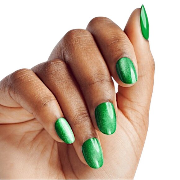 KISS x WICKED Press-On Nails – “You’re Green?!” Short Oval, 28ct Limited Edition - Picture 5 of 8